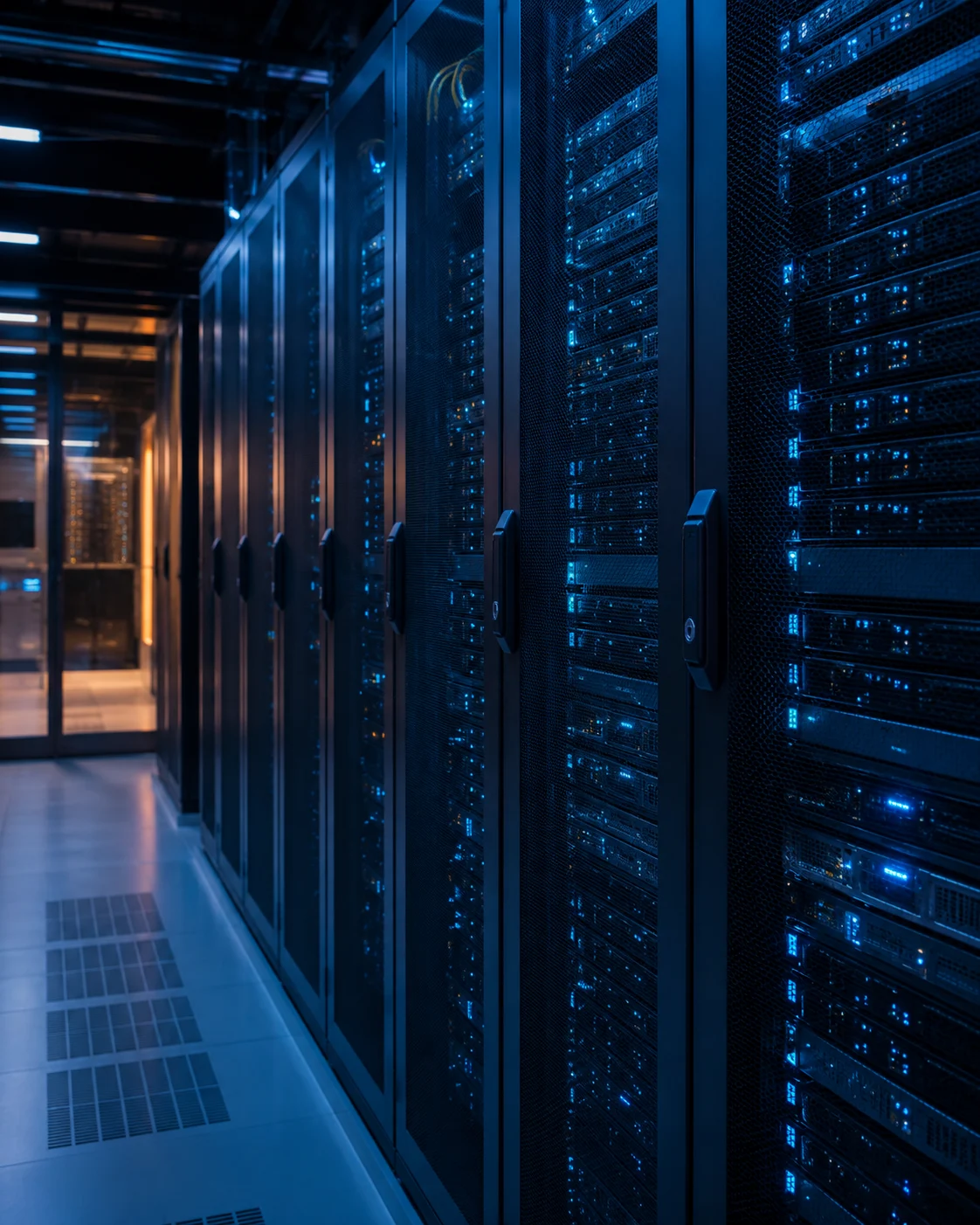 Server racks illustrating business IT infrastructure